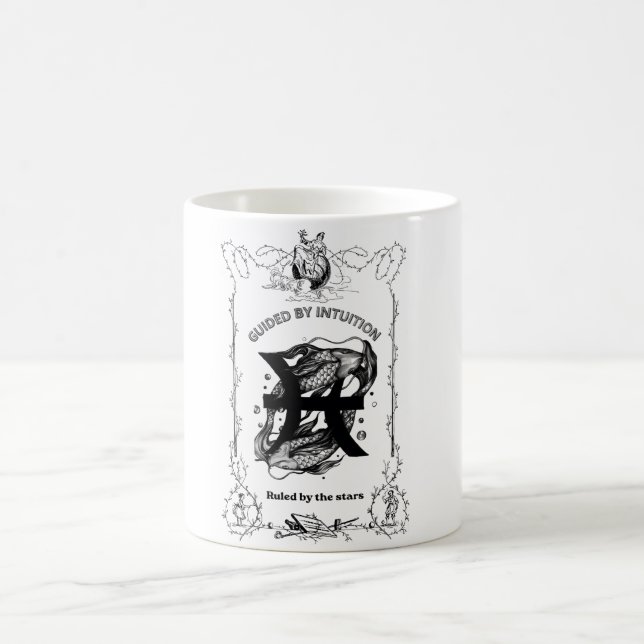 Pisces Intuition Celestial Design Coffee Mug (Center)