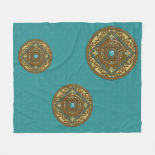 Pisces Mandala Fleece Blanket