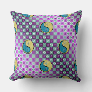 Pisces & Metal Boar Throw Pillow