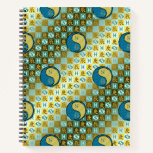 Pisces & Metal Dragon Notebook