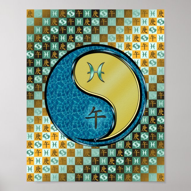 Pisces & Metal Horse Poster (Front)