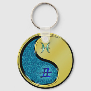 Pisces & Metal Ox Keychain