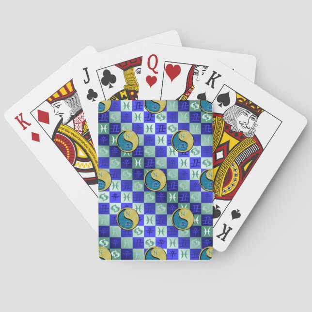 Pisces & Metal Ox Playing Cards (Back)