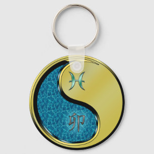 Pisces & Metal Rabbit Keychain