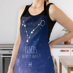Pisces   Personalized Zodiac Constellation Apron