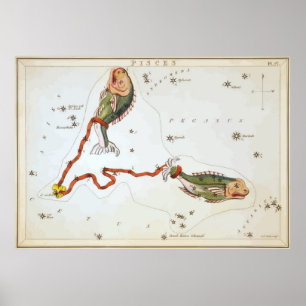 Pisces - Piscis - Horoscope - Astrology - Stars Poster