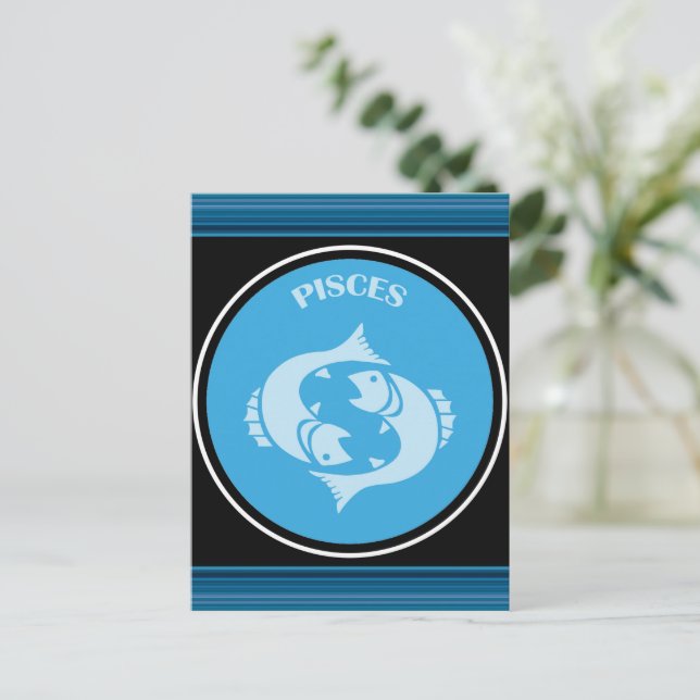 Pisces Postcard (Standing Front)
