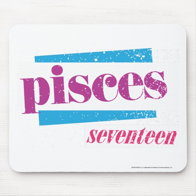 Pisces Purple Mouse Pad (Front)