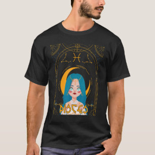 Pisces Queen Girl Pisces Birthday Zodiac Astrologi T-Shirt
