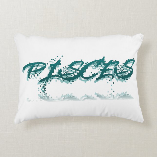 Pisces Reflection Accent Pillow (Front)