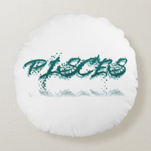 Pisces Reflection Round Pillow