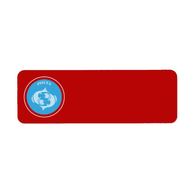 Pisces Return Address Label (Front)