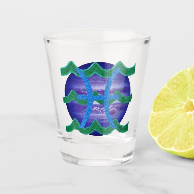 Pisces Shot Glass (Front)