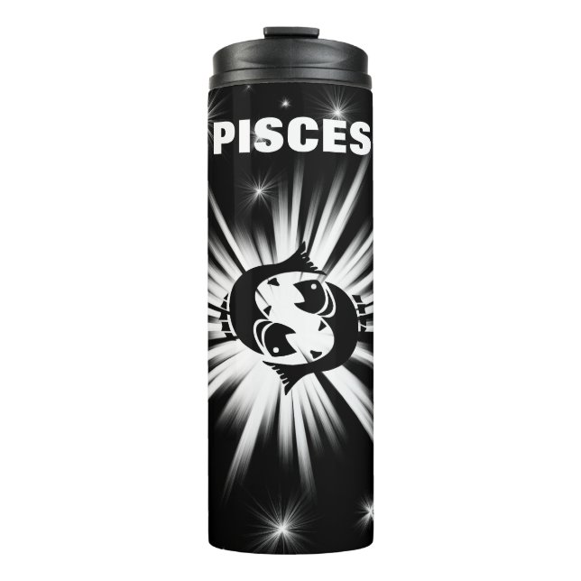 Pisces sign thermal tumbler (Front)