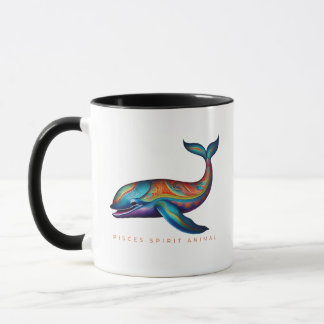 Pisces Spirit Animal Whale Alebrije Male Mug