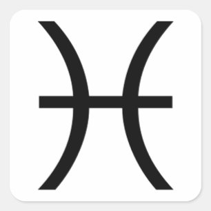 Pisces Square Sticker