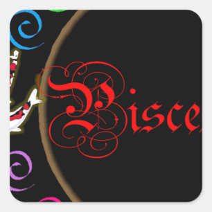 Pisces Square Sticker