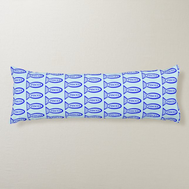 Pisces Star Sign Fish Body Pillow (Front)