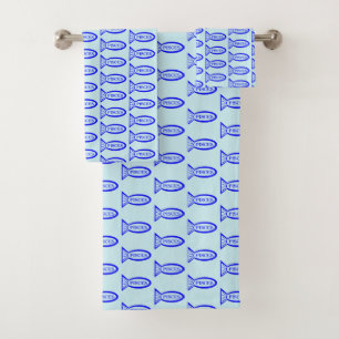 Pisces Star Sign Fish Patterned Towels