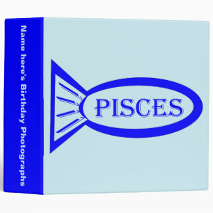 Pisces Star Sign Fish Photograph Album Binder