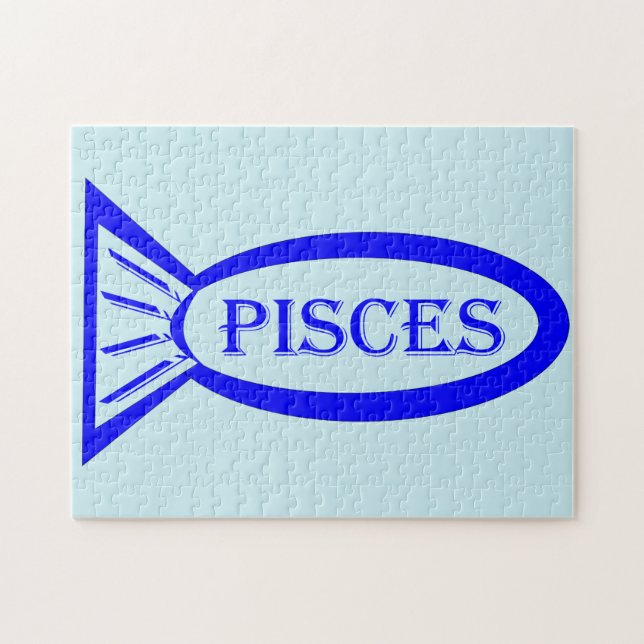 Pisces Star Sign Fish Puzzle (Horizontal)