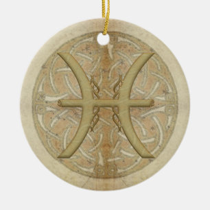 Pisces Star Sign Personalized Ornament