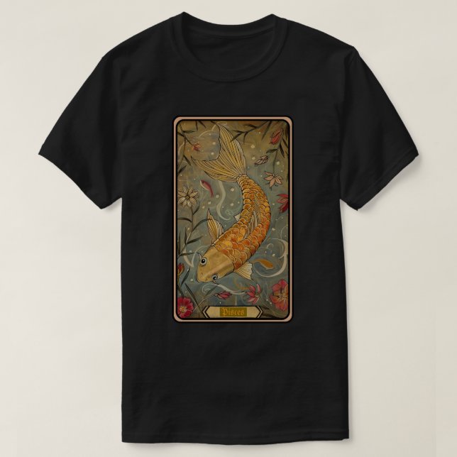 Pisces Sun Sign T-Shirt (Design Front)
