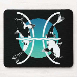 Pisces Symbol - Astrological Zodiac Sign Mouse Pad