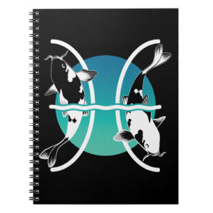 Pisces Symbol - Astrological Zodiac Sign Notebook