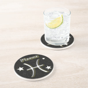 Pisces symbol coaster