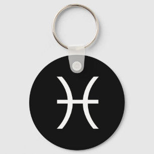 Pisces Symbol Keychain