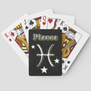 Pisces symbol playing cards