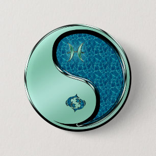 Pisces the Fish 2 Inch Round Button
