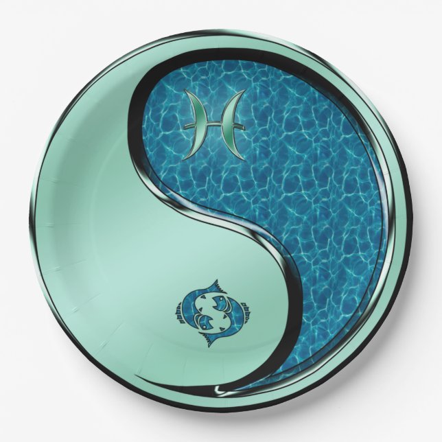 Pisces the Fish Paper Plate (Front)