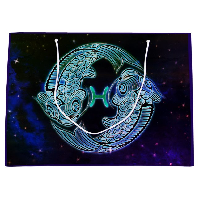 pisces the fish zodiac gift bag (Front)
