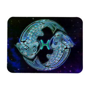 pisces the fish zodiac magnet