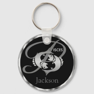 Pisces ♓ the Fish - Zodiac Sign Keychain