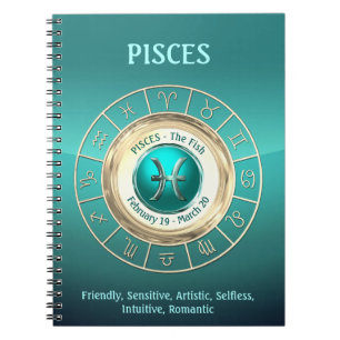 PISCES - The Fish Zodiac Sign Personality Traits Notebook