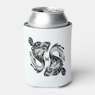 Pisces the Fish Zodiac Symbol and Sign Can Cooler