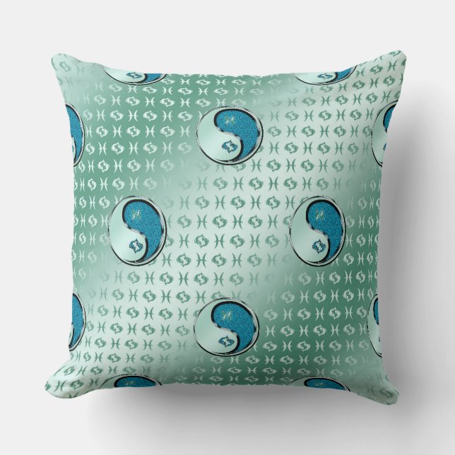 Pisces Throw Pillow (Front)