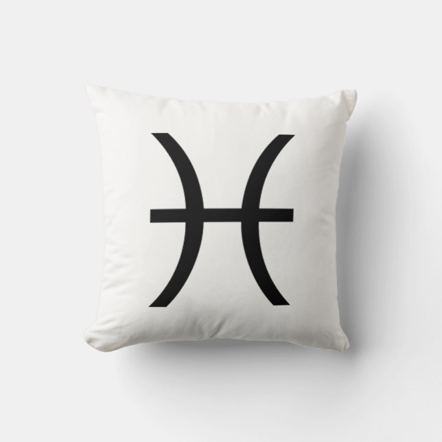 Pisces Throw Pillow (Front)