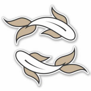 Pisces twin fish water sign astrological symbol