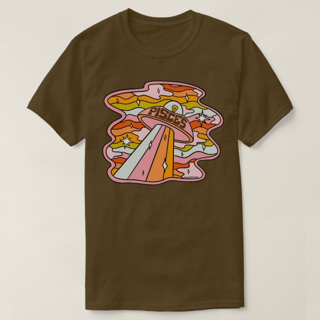 Pisces UFO T-Shirt (Design Front)