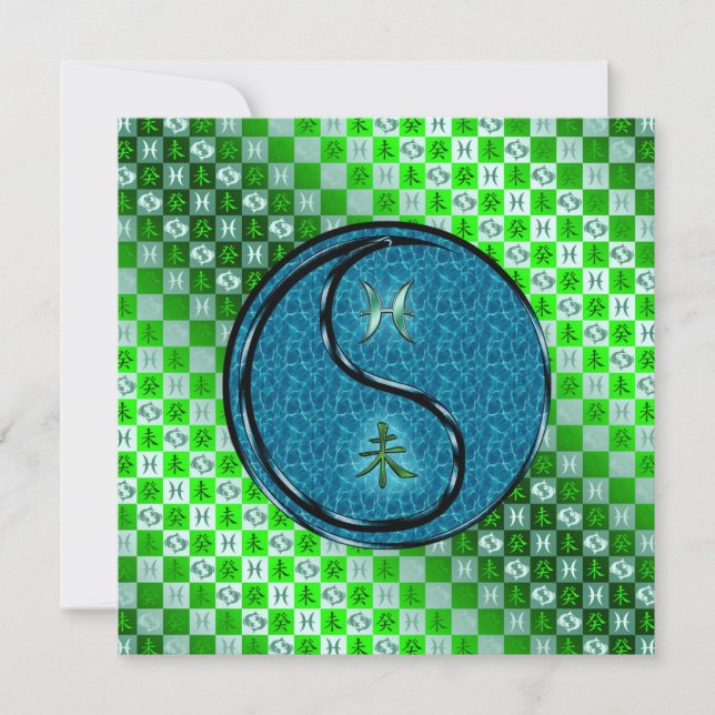 Pisces & Water Goat Card (Front)