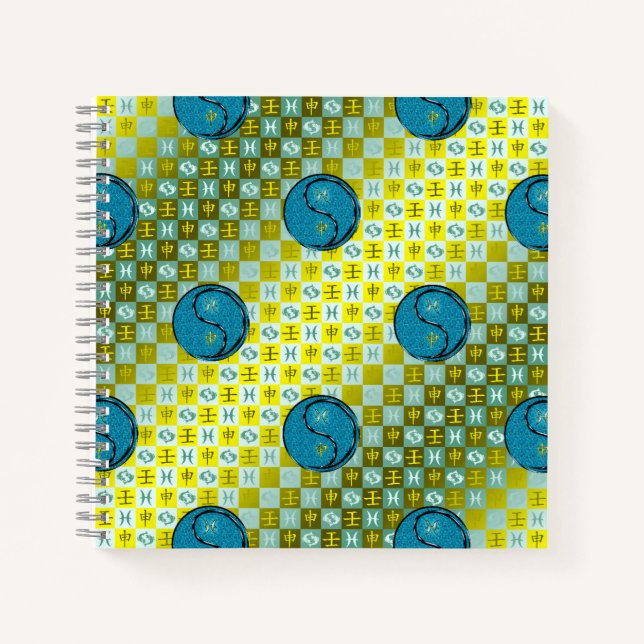 Pisces & Water Monkey Notebook (Front)