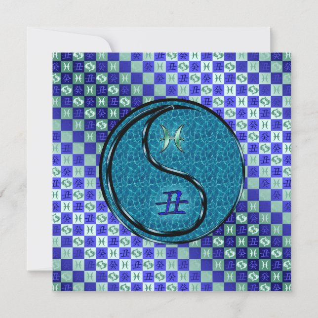 Pisces & Water Ox Card (Front)