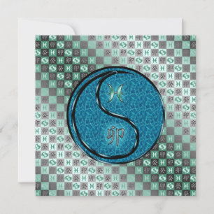 Pisces & Water Rabbit Card