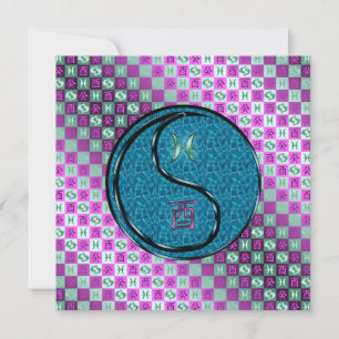 Pisces & Water Rooster Card