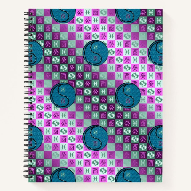 Pisces & Water Rooster Notebook (Front)