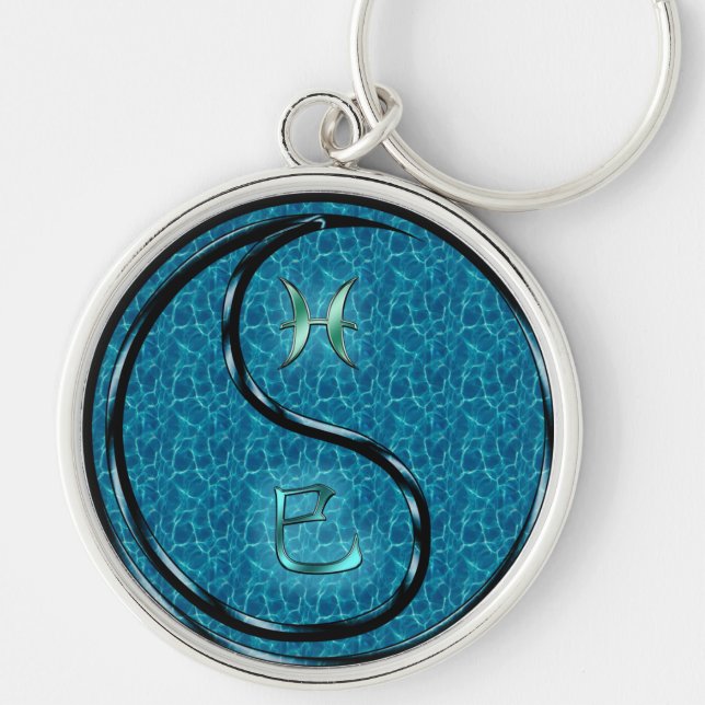 Pisces & Water Snake Keychain (Front)